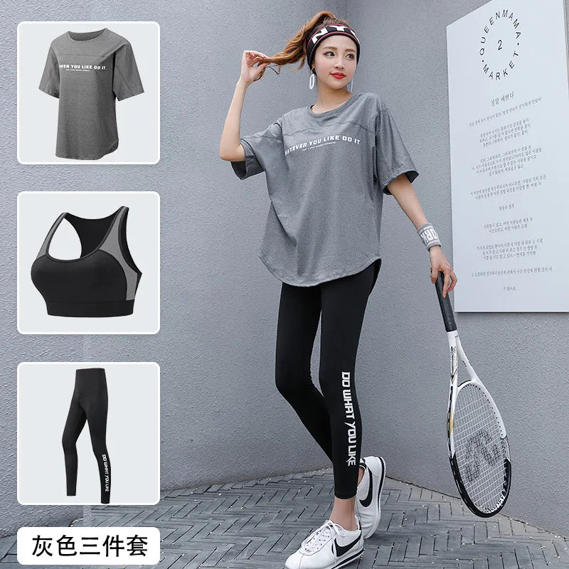 Plus Size 2/3 Piece Fitness Sportswear Set