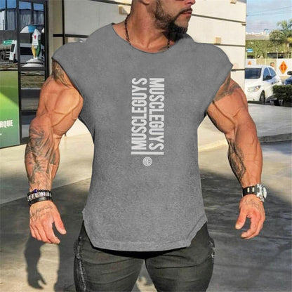 NEW Mens Gym Singlets Sweatshirts sleeveless