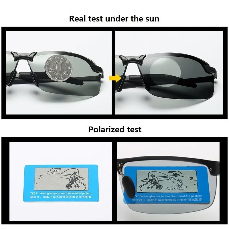 Photochromic Sunglasses Men Polarized