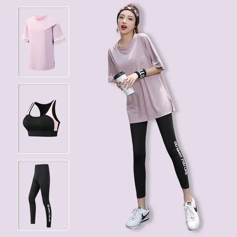 Women 3 Pieces Set Breathable