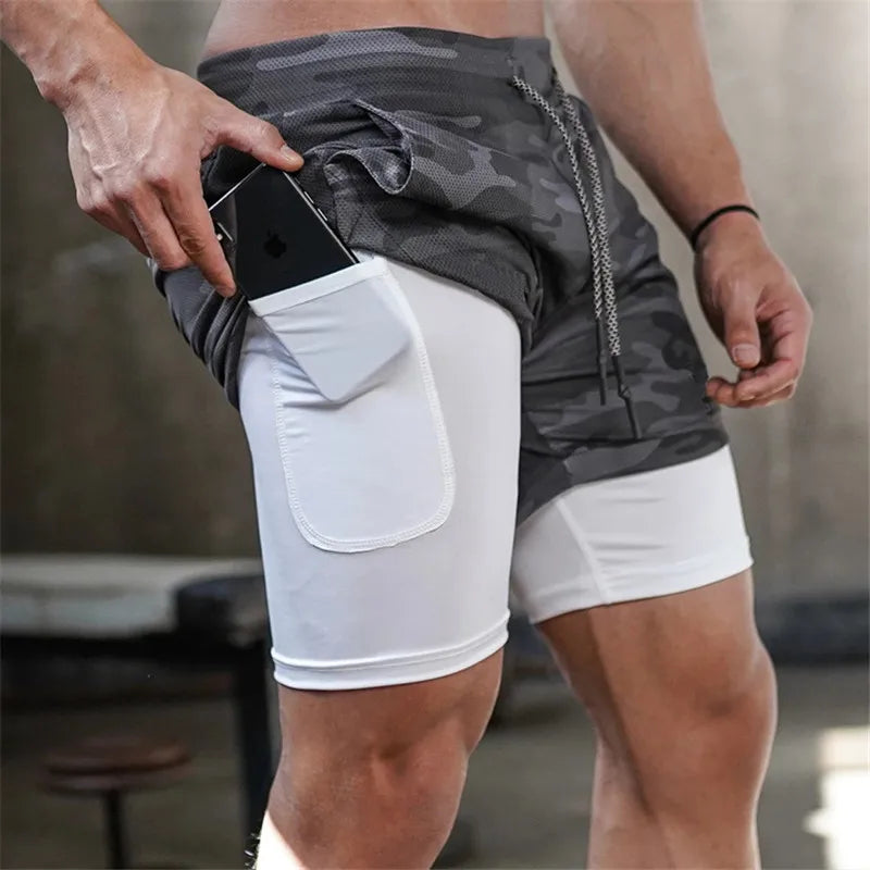 Camo Running Shorts Men