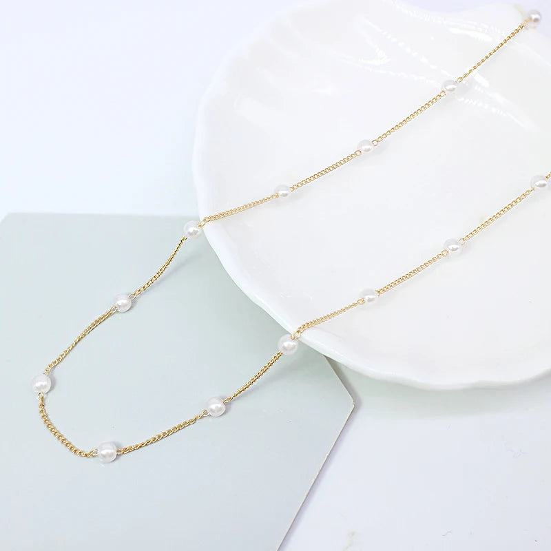 Women's Neck Chain Kpop Pearl Choker