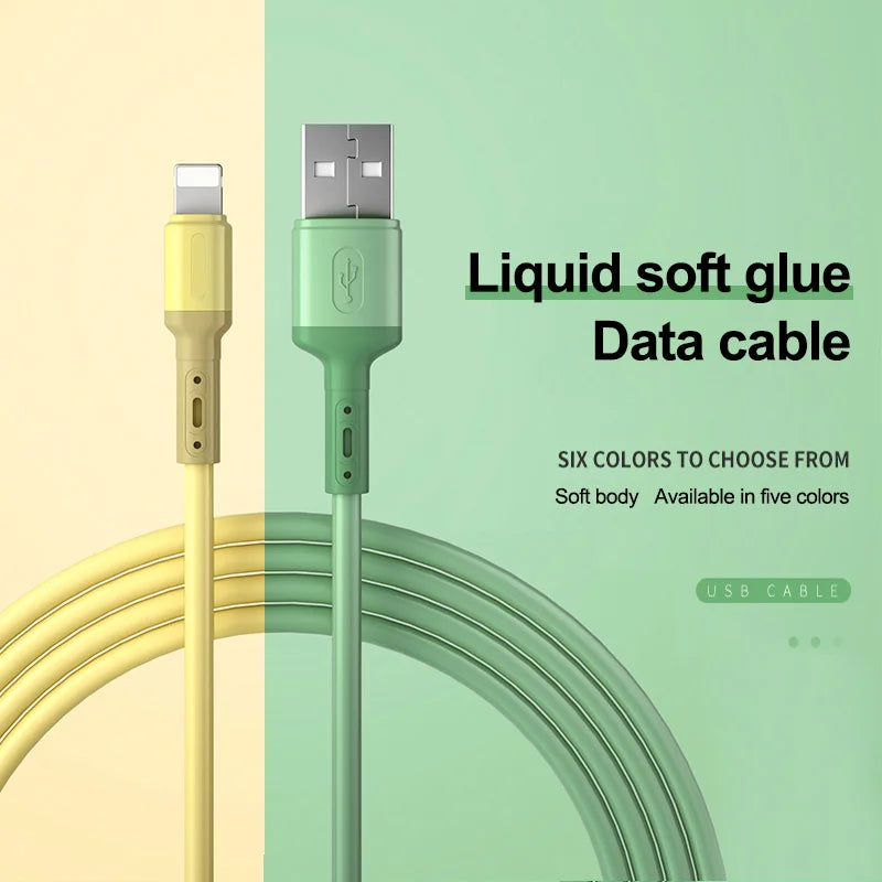 USB Cable For iPhone 12 11 Pro Fast Data Charging 1/1.5/2M