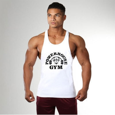 Muscle Stringer Tank Top: Powerhouse Gym