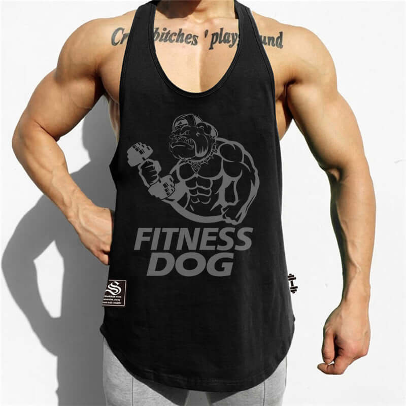 Muscle fitness sleeveless